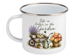 Life is Better in the Garden Enamel Mug