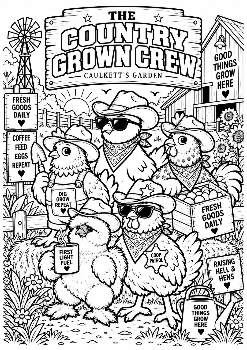 FREE Country Grown Kids Colouring Pack – Printable PDF