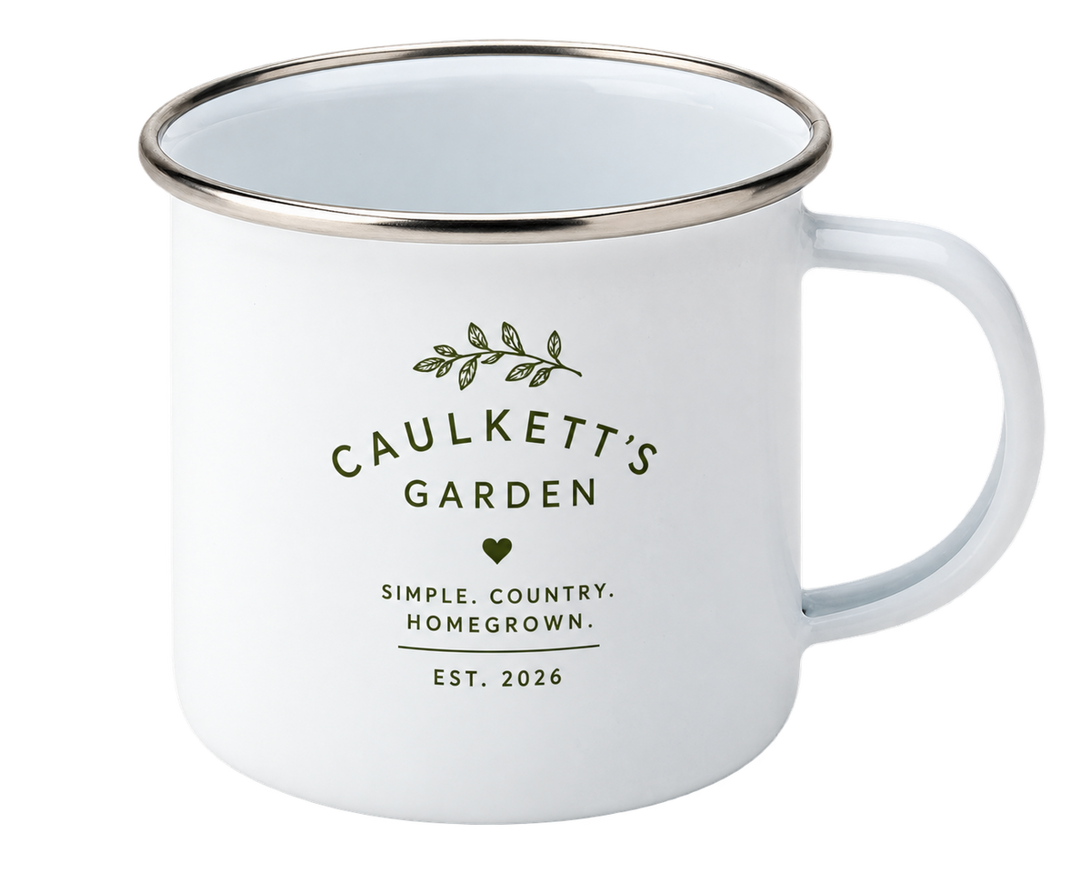 Morning in the Garden Enamel Mug